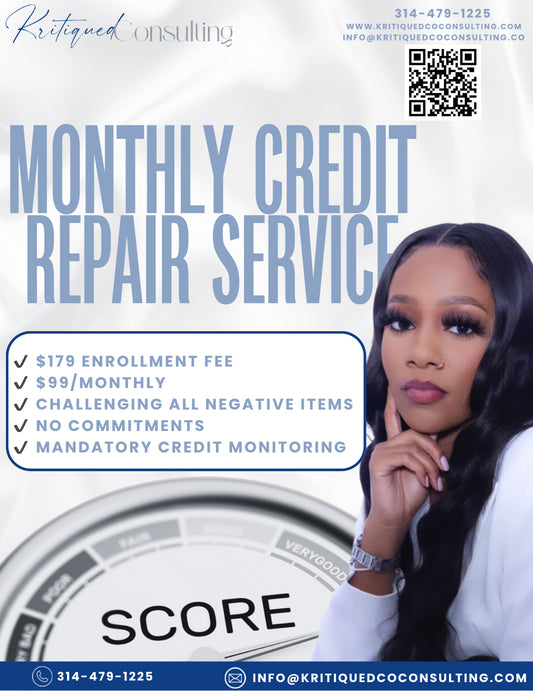 Monthly Credit Repair Service